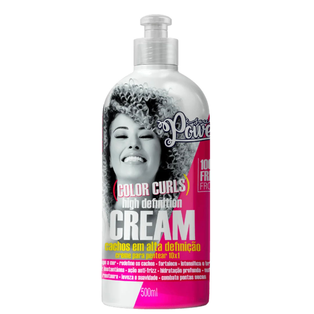 Soul Power Color Curls Creme p/ Pentear 500ml + Texturizações Óleo ÚNICO 2