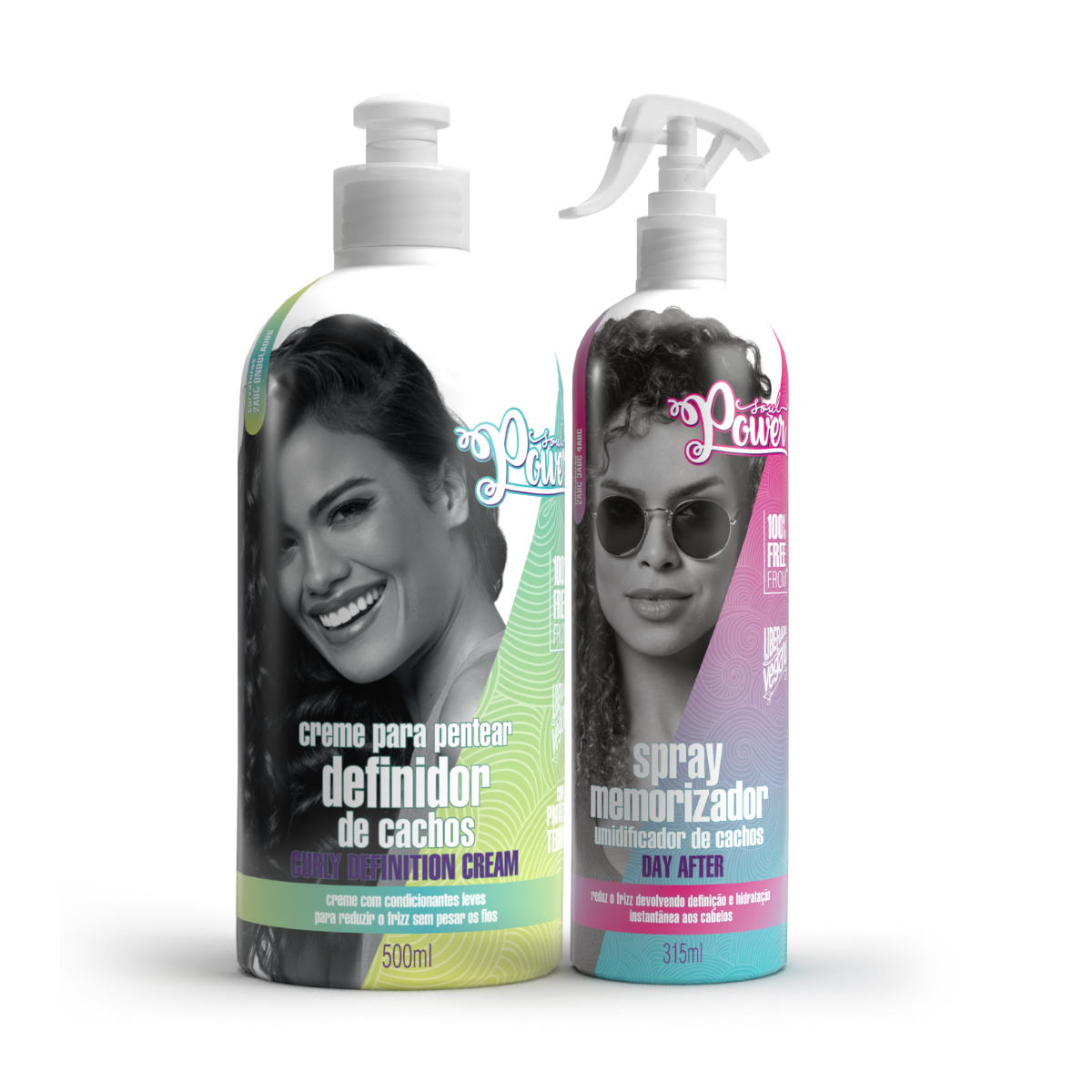 Soul Power Curly Definition Creme p/ Pentear 500ml + Day After ÚNICO 1