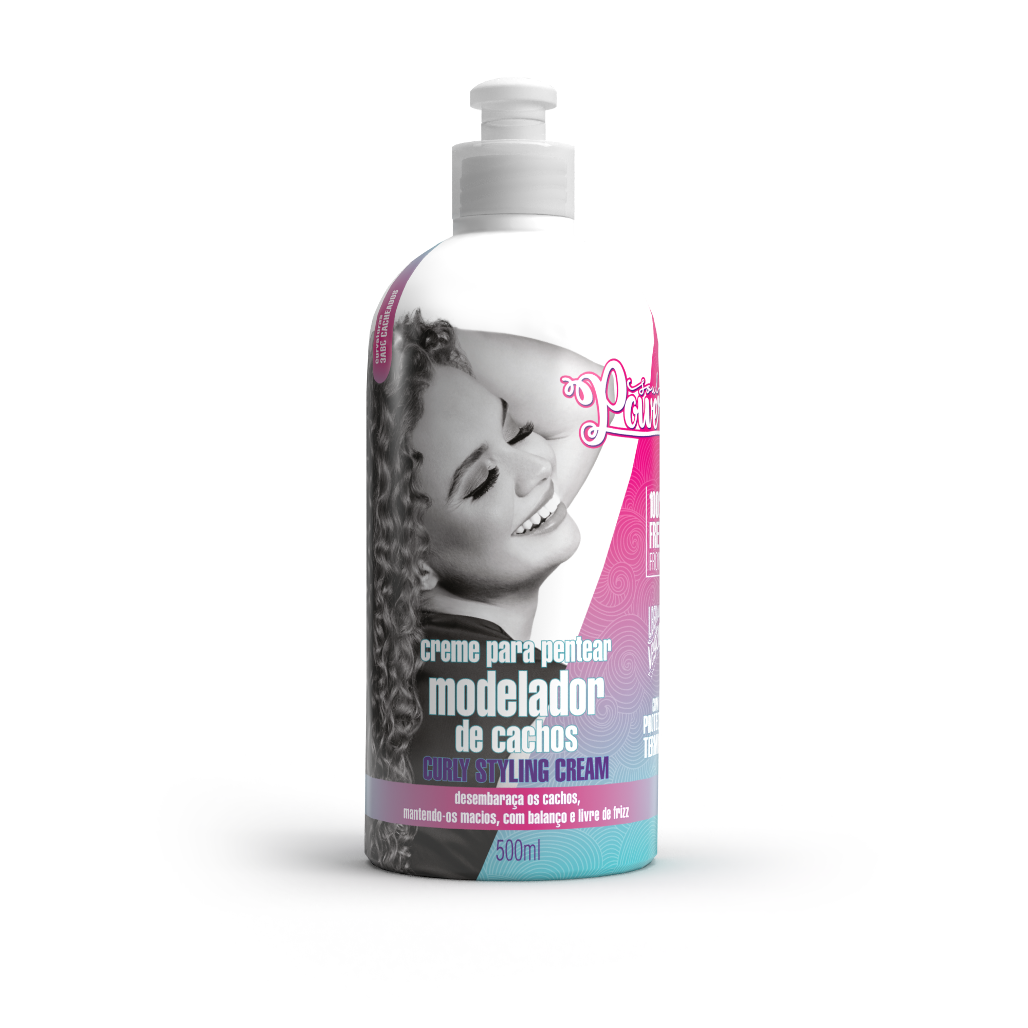 Soul Power Curly Styling Creme Pentear 500ml + Gelatina ÚNICO 2