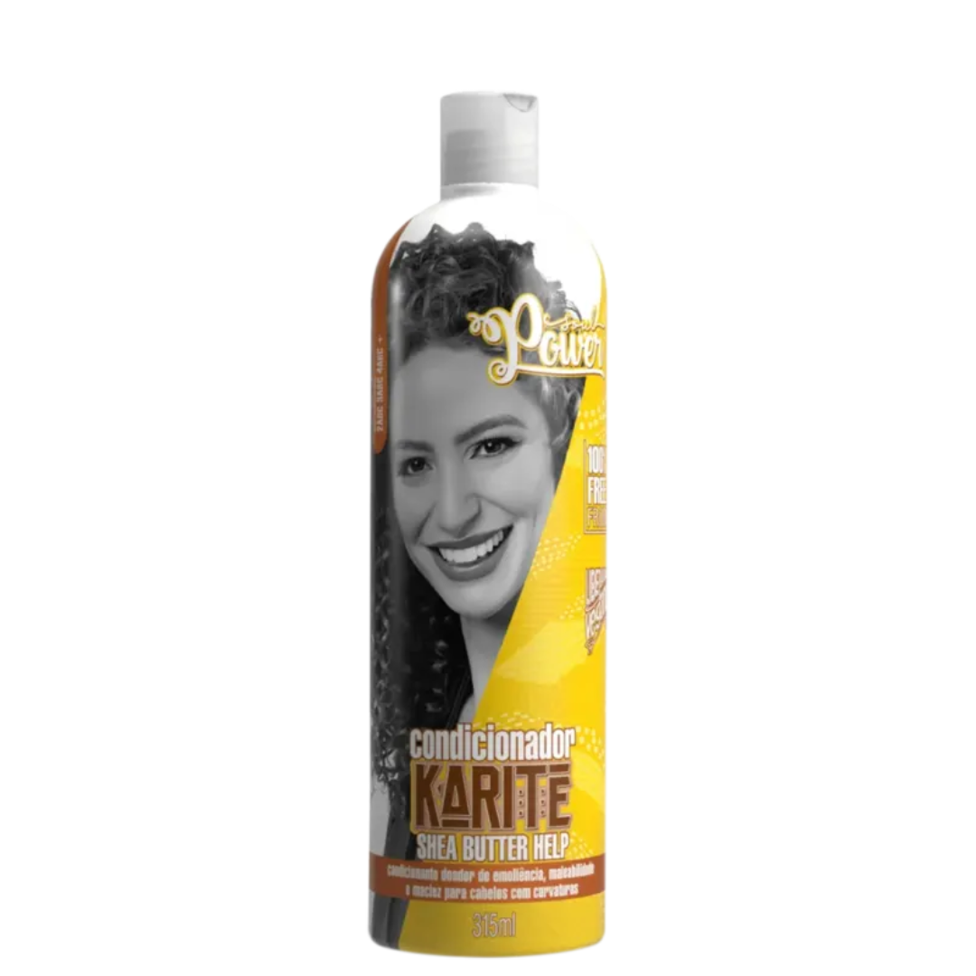 Soul Power Karite Shea Shampoo + Condicionador + Creme Pentear 500ml ÚNICO 3