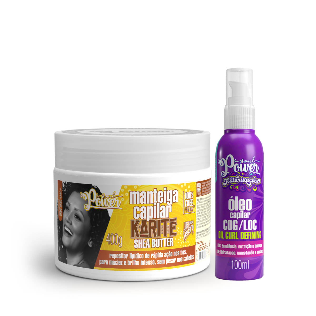 Soul Power Karite Shea Mascara + Texturizações Óleo ÚNICO 1