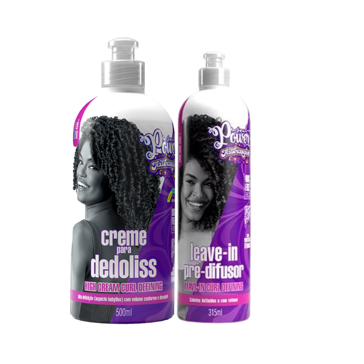 Soul Power Texturizações Curl High Dedoliss 500ml + Leave-in ÚNICO 1