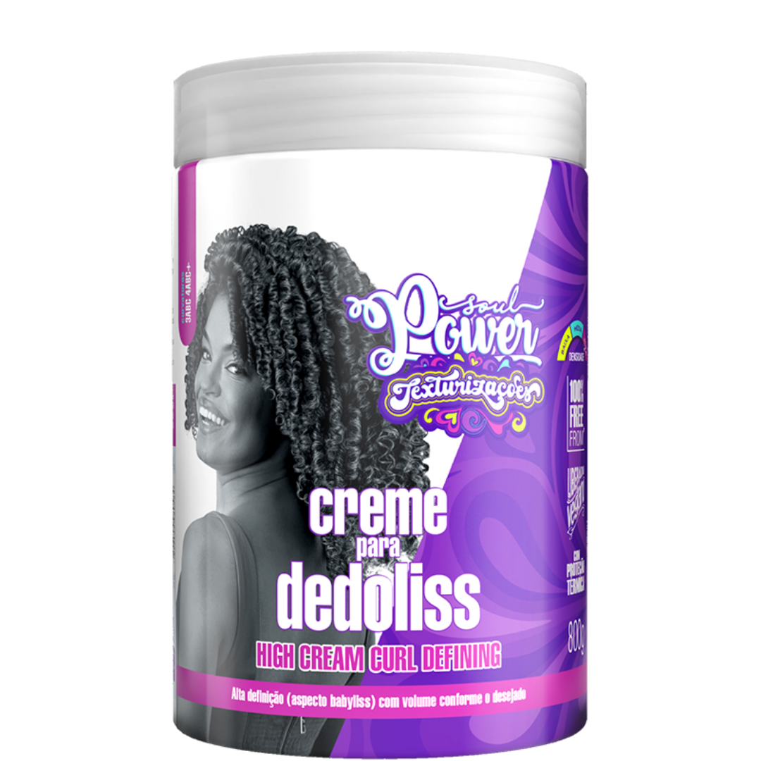 Soul Power Texturizações Curl High Dedoliss 800ml + Gelatina Definição ÚNICO 2