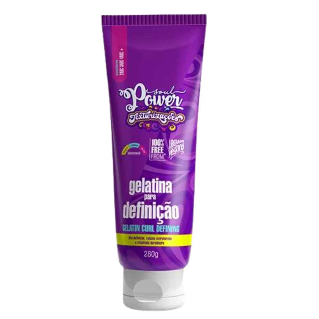 Soul Power Texturizações Curl High Dedoliss 800ml + Gelatina Definição ÚNICO 3