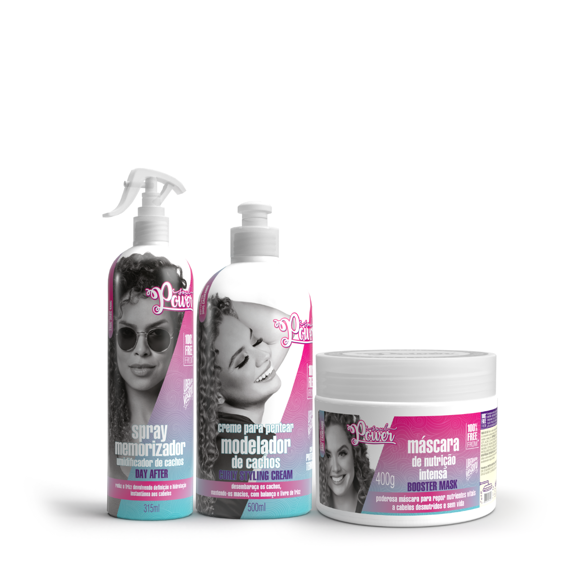 Soul Power Curly Styling Creme Pentear 500ml + Mascara + Day After ÚNICO 1