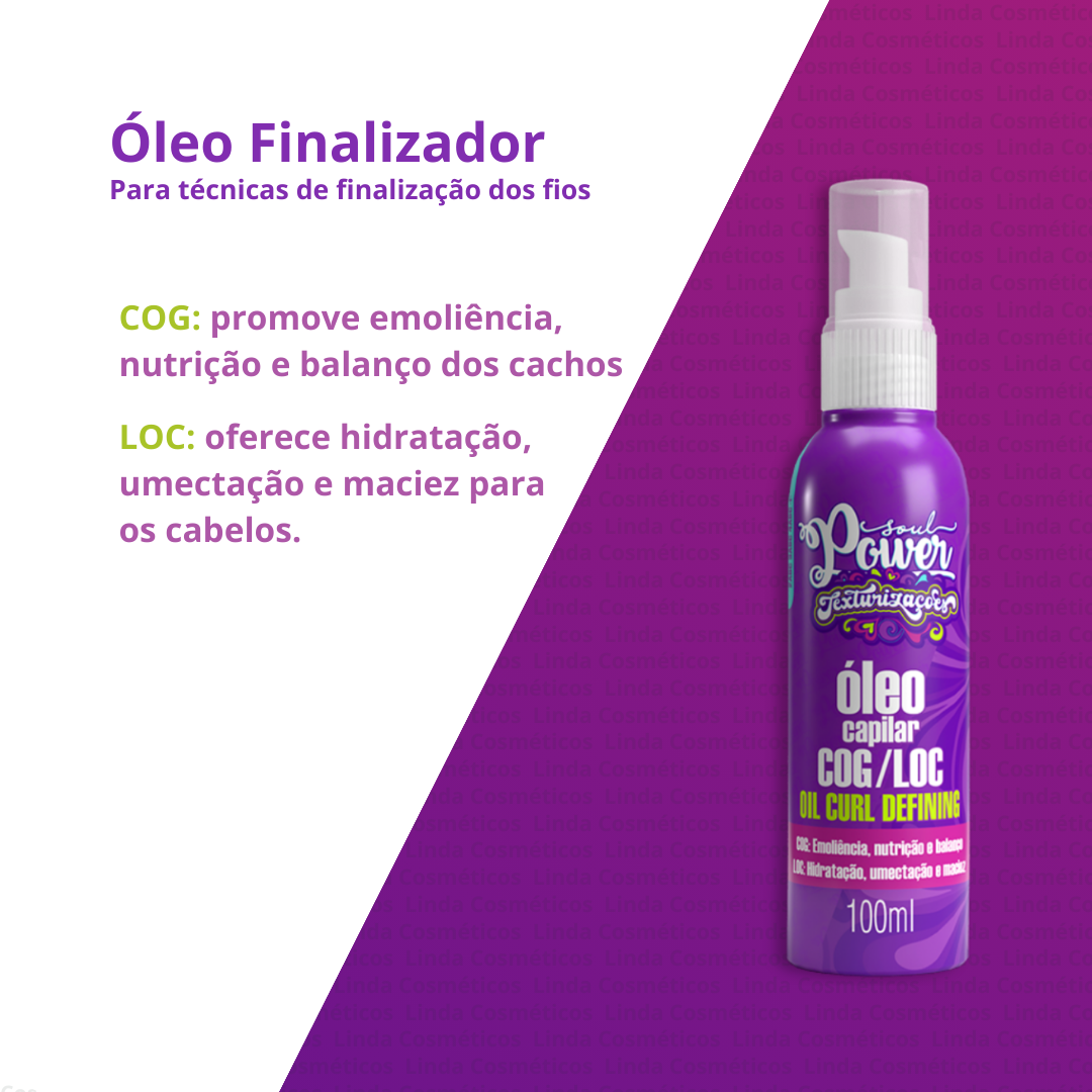 Soul Power Curly Styling Creme Pentear 800ml + Mascara + Texturizações Óleo ÚNICO 6