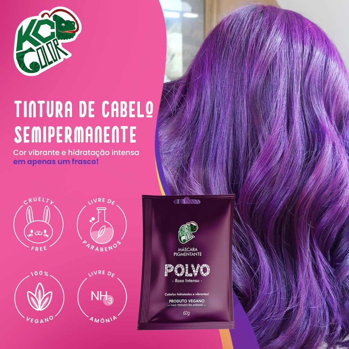 Kamaleão Máscara Pigmentante Polvo 60ml 60ml 3