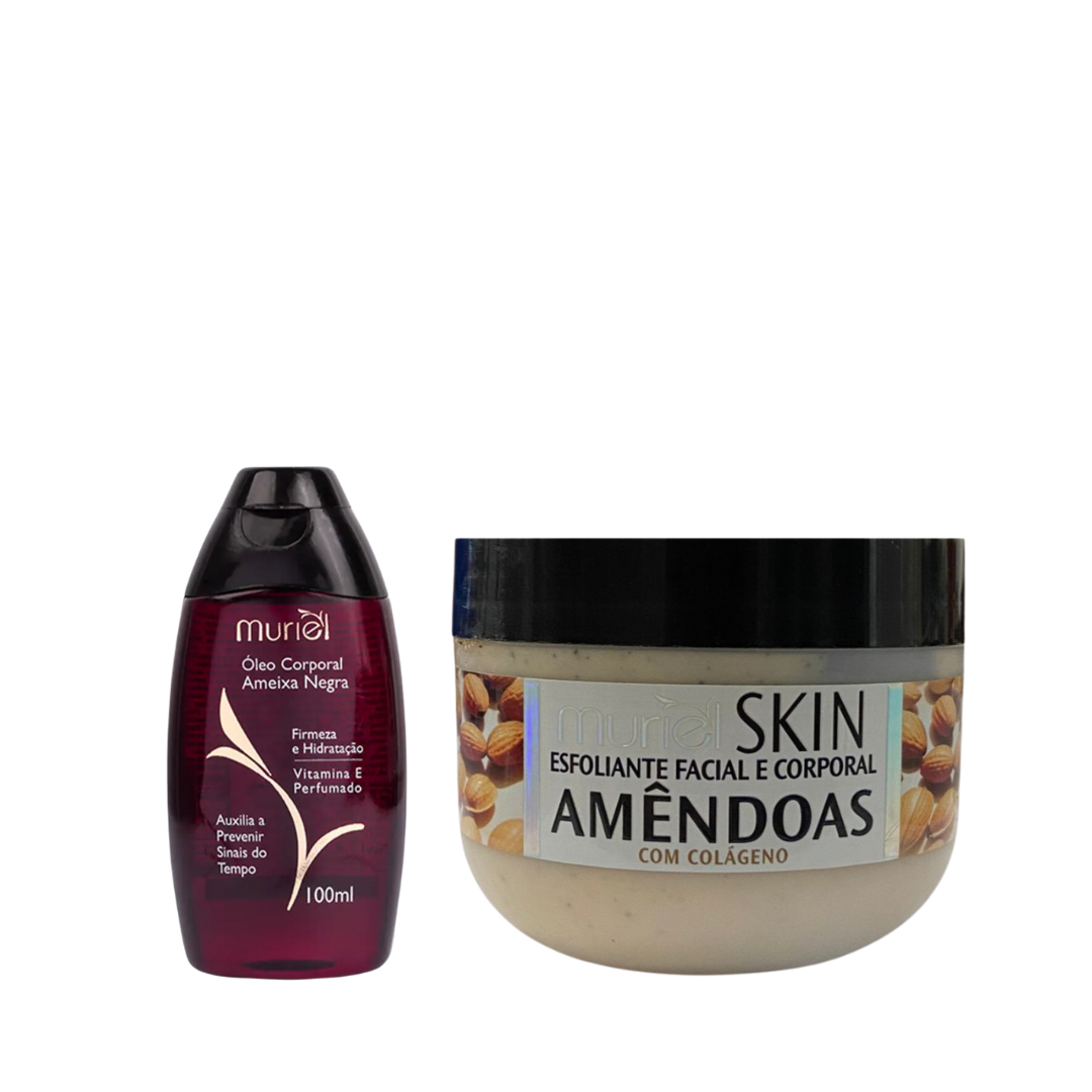 Muriel Óleo Ameixa Negra 100ml + Esfoliante Amêndoas 250ml ÚNICO 1