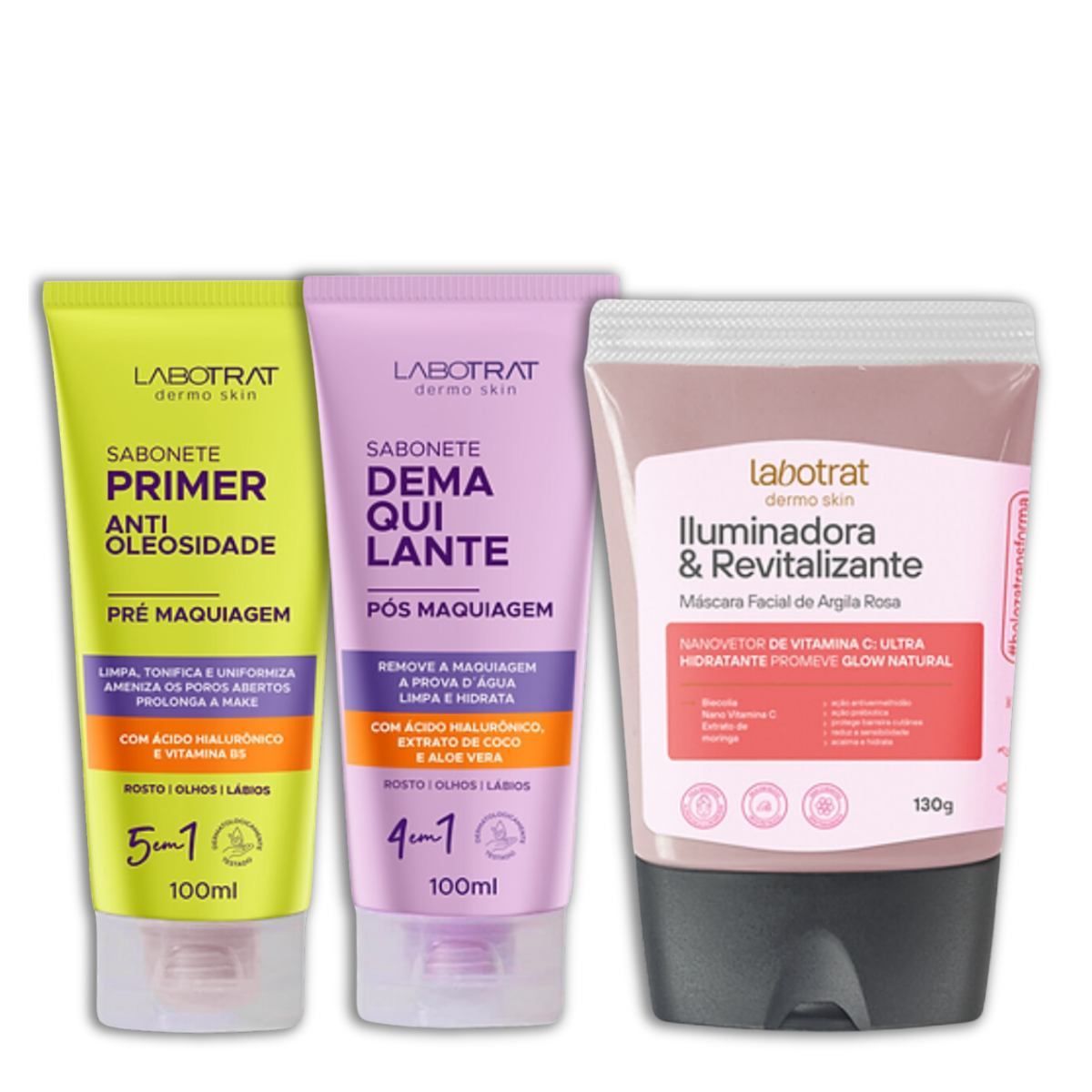 Labotrat Sab Pré Make + Sab Pós Make + Masc Argila Rosa ÚNICO 1