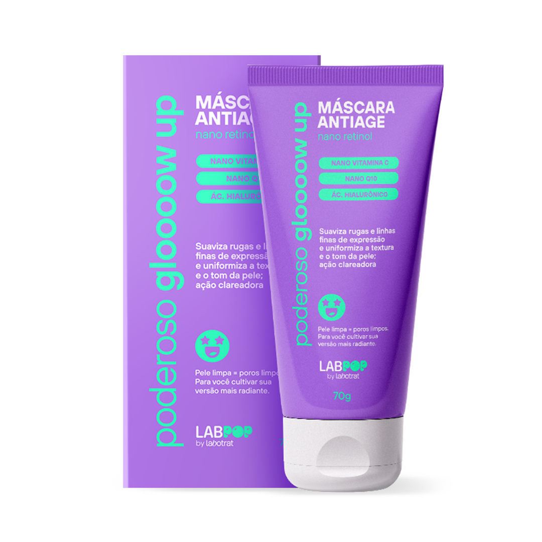 Labotrat LabPOP Glow Up Gel de Limpeza + Tônico + Mascara Antiage ÚNICO 4