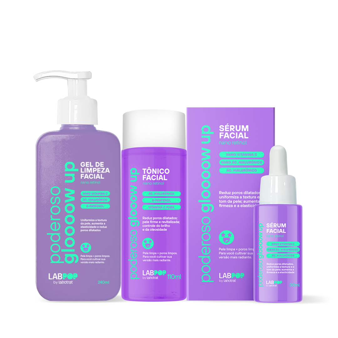 Labotrat LabPOP Glow Up Gel de Limpeza + Tônico + Sérum ÚNICO 1