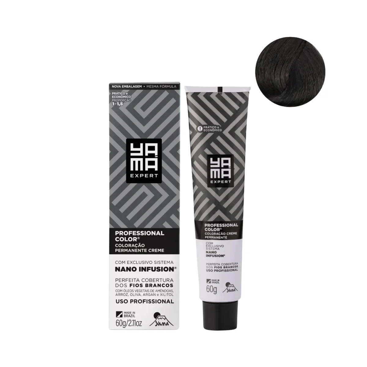 Yamá Color Nano Infusion 4.0 Castanho Médio  - 2 Unidades 5.0 Castanho Claro 2