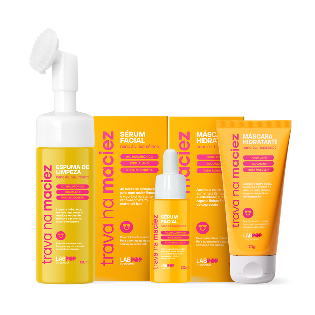 Labotrat LabPOP Trava na Maciez Espuma + Sérum + Mascara Hidratante ÚNICO 1