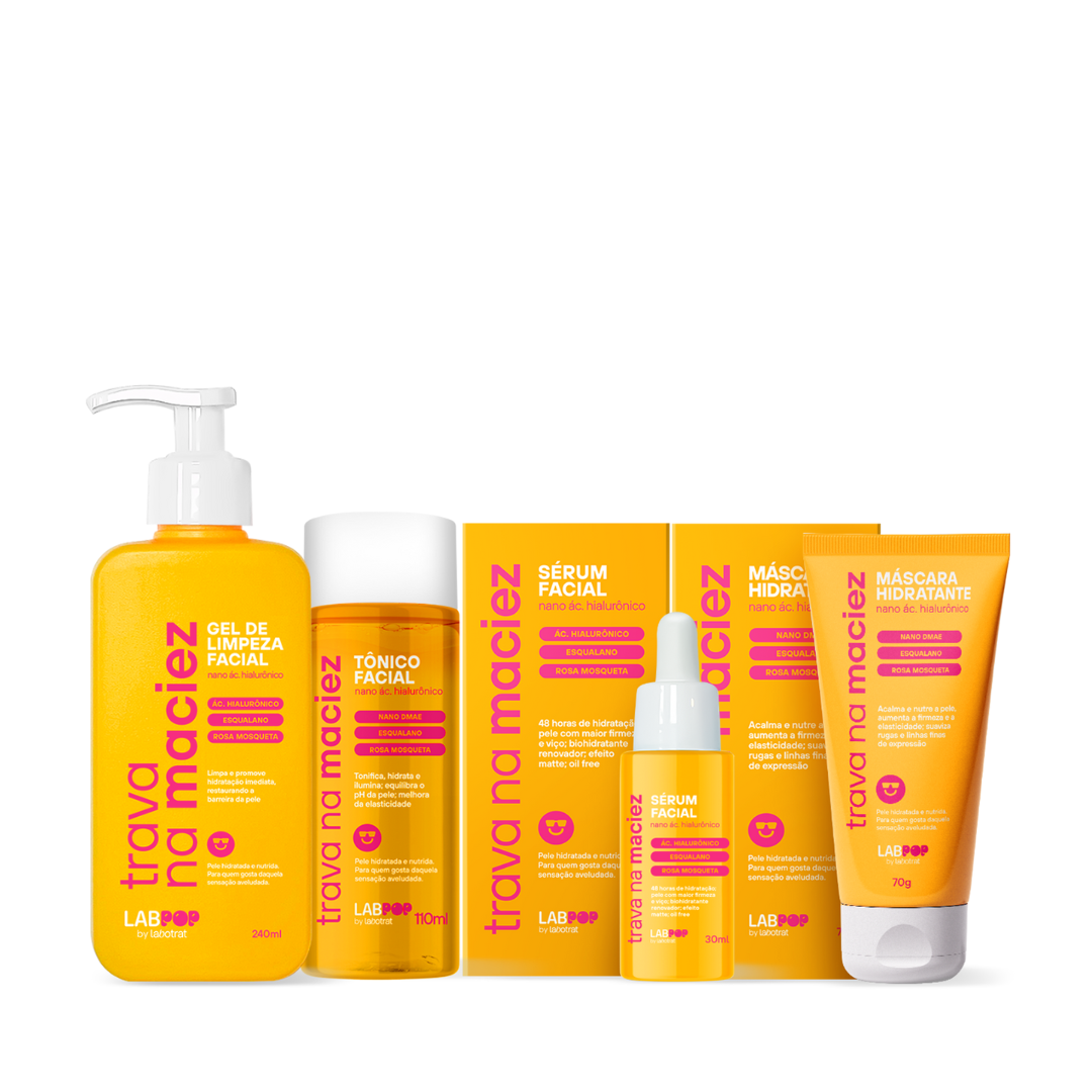 Labotrat LabPOP Trava na Maciez Gel + Tônico + Sérum + Mascara ÚNICO 1