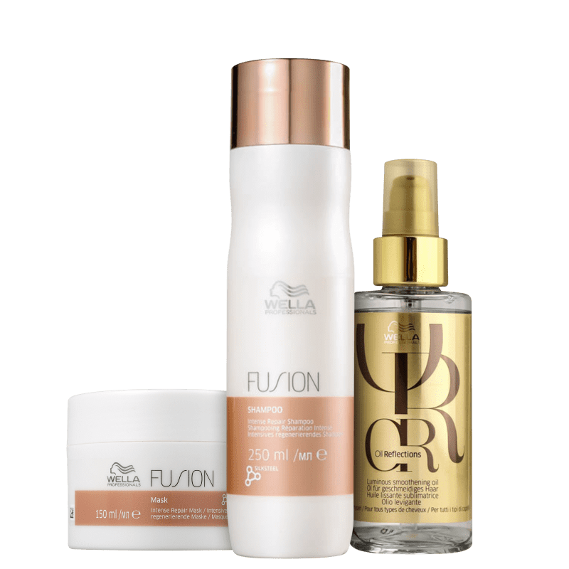 Kit Wella Fusion Duo Tratamento Home Care + Óleo 100ml ÚNICO 1