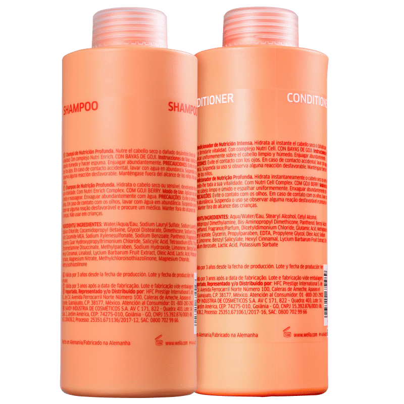 Wella Nutri-Enrich Shampoo 1000ml + Condicionador 1000ml ÚNICO 2