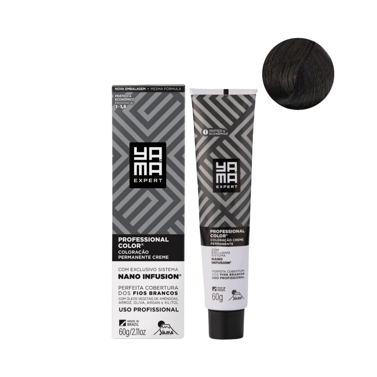 Yamá Color Nano Infusion 4.0 Castanho Médio  - 6 Unidades 4.0 Castanho Médio 3