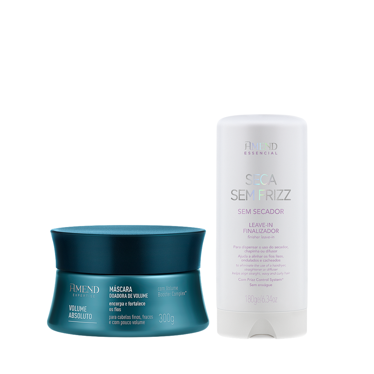 Amend Expertise Volume Absoluto Masc 300ml + Essencial Leave-in Finalizador 180ml