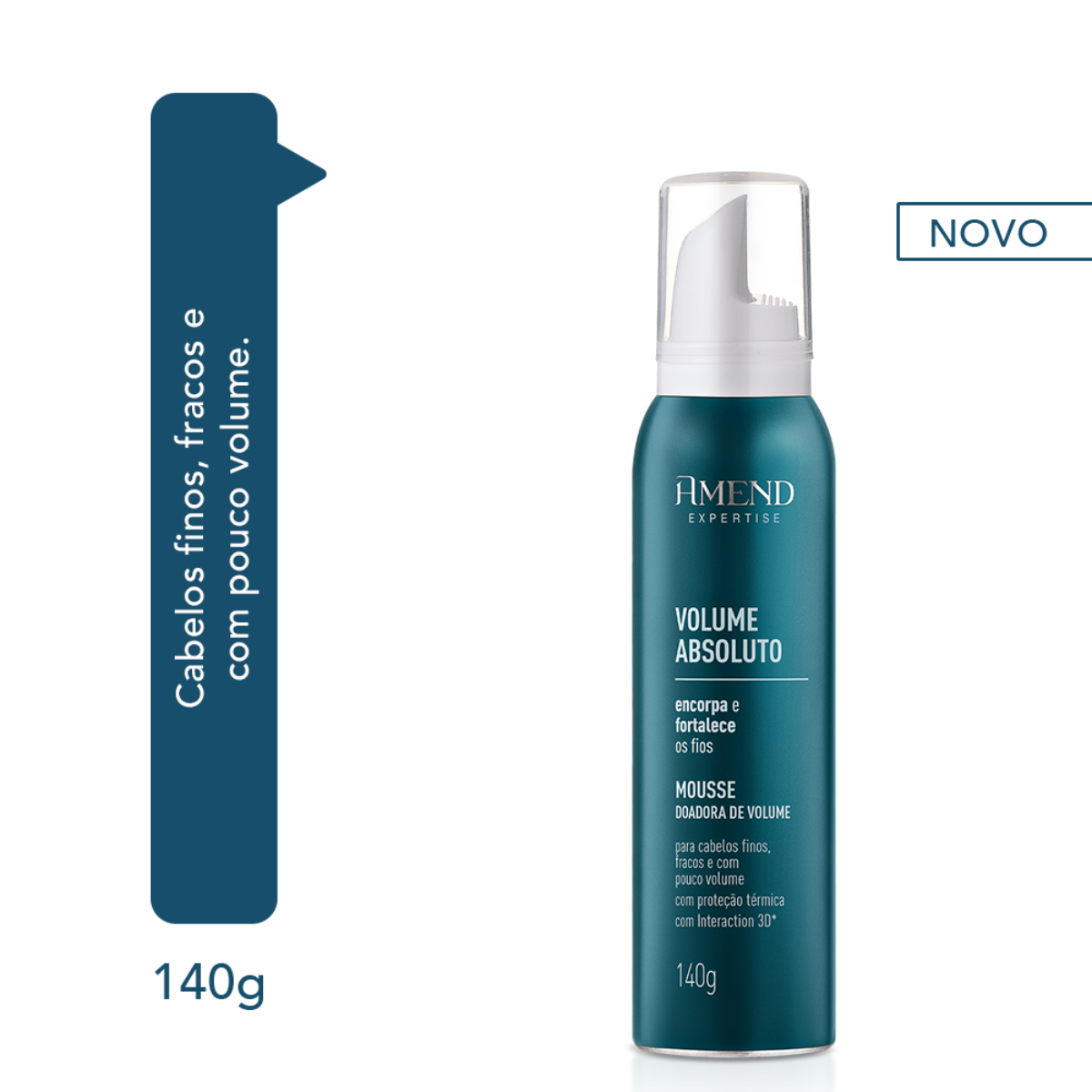 Amend Expertise Volume Absoluto Masc 300ml + Mousse 140ml ÚNICO 3