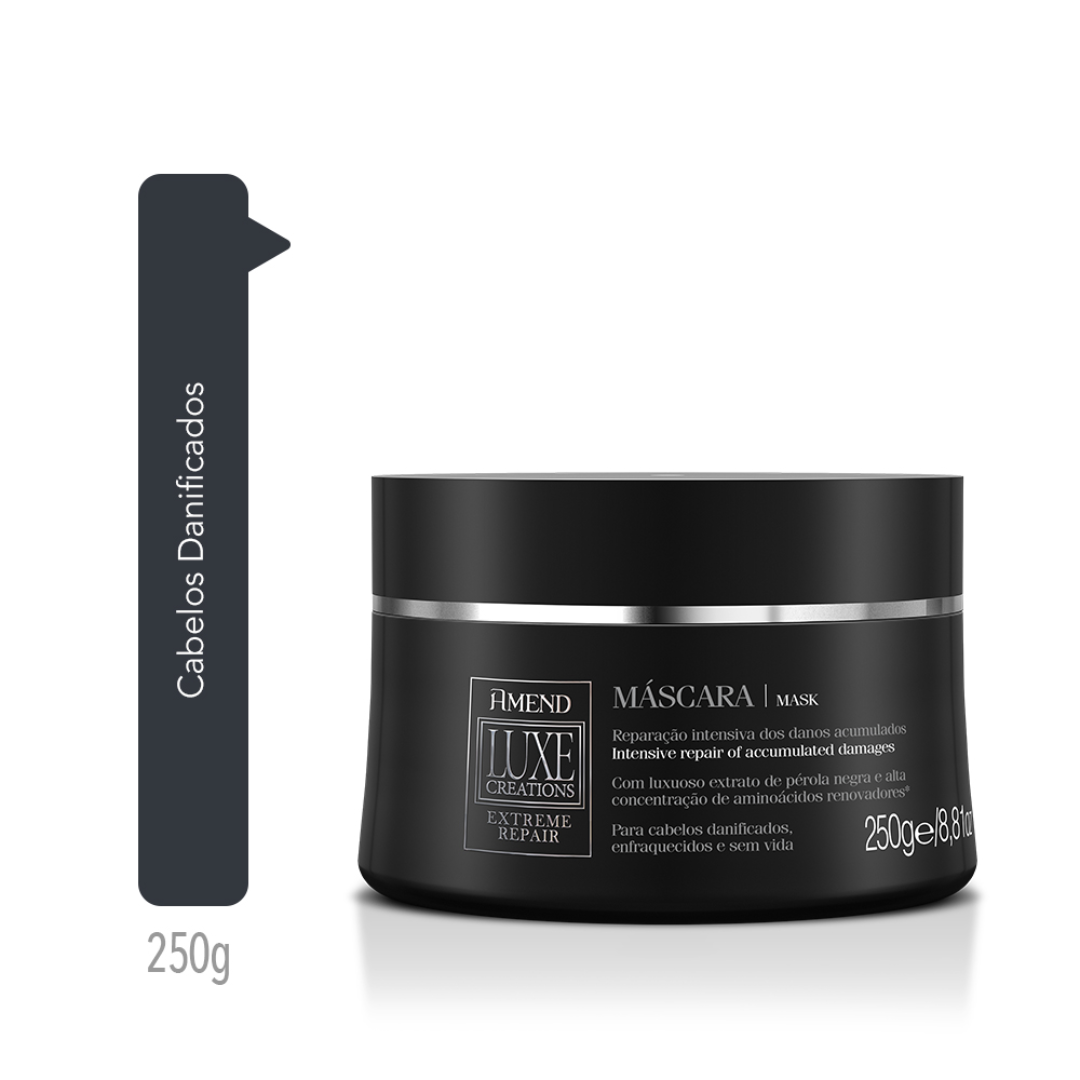Amend Luxe Creations Extreme Repair Masc 300ml + Overnight 180ml + Millenar Oil Inchi 60ml ÚNICO 2