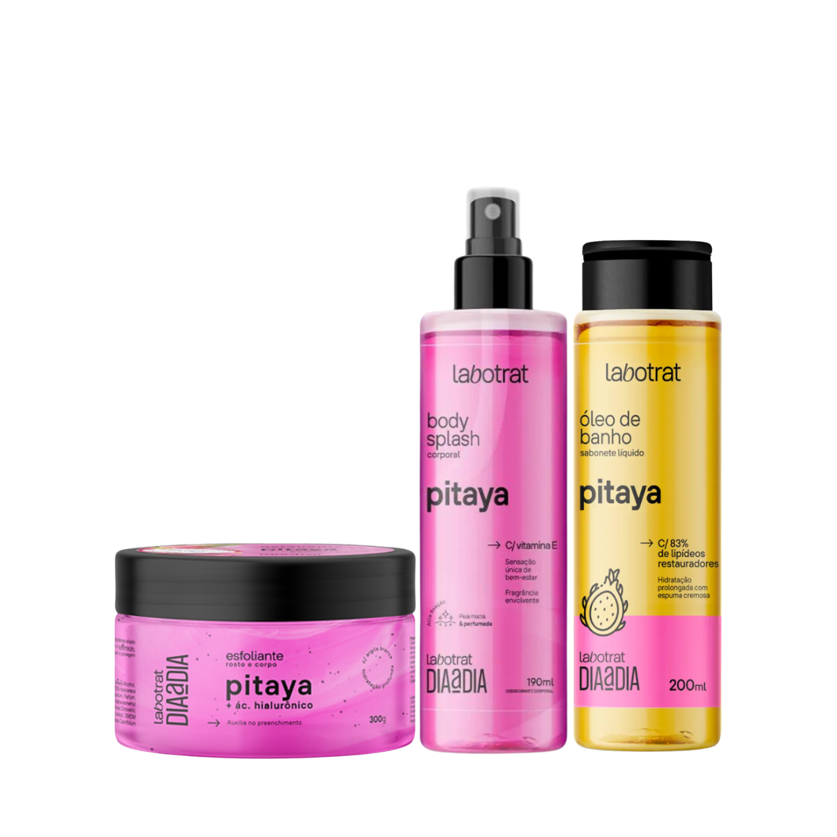 Labotrat Pitaya Esfoliante + Body + Óleo de Banho