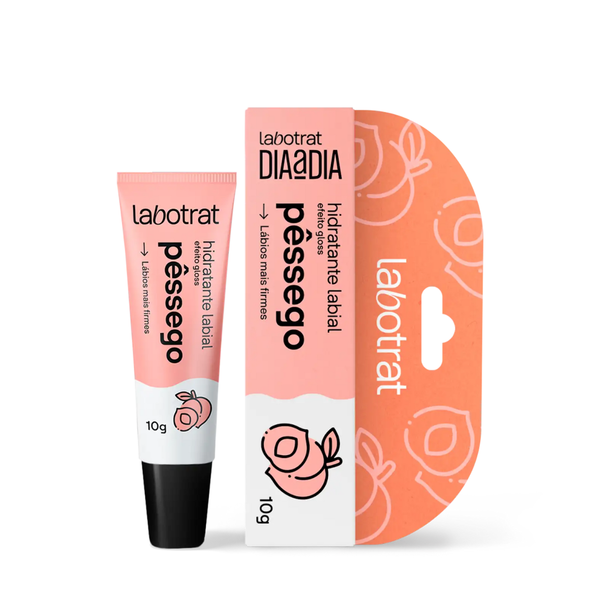 Labotrat Pessego Body + Hidratante Labial 10ml ÚNICO 2