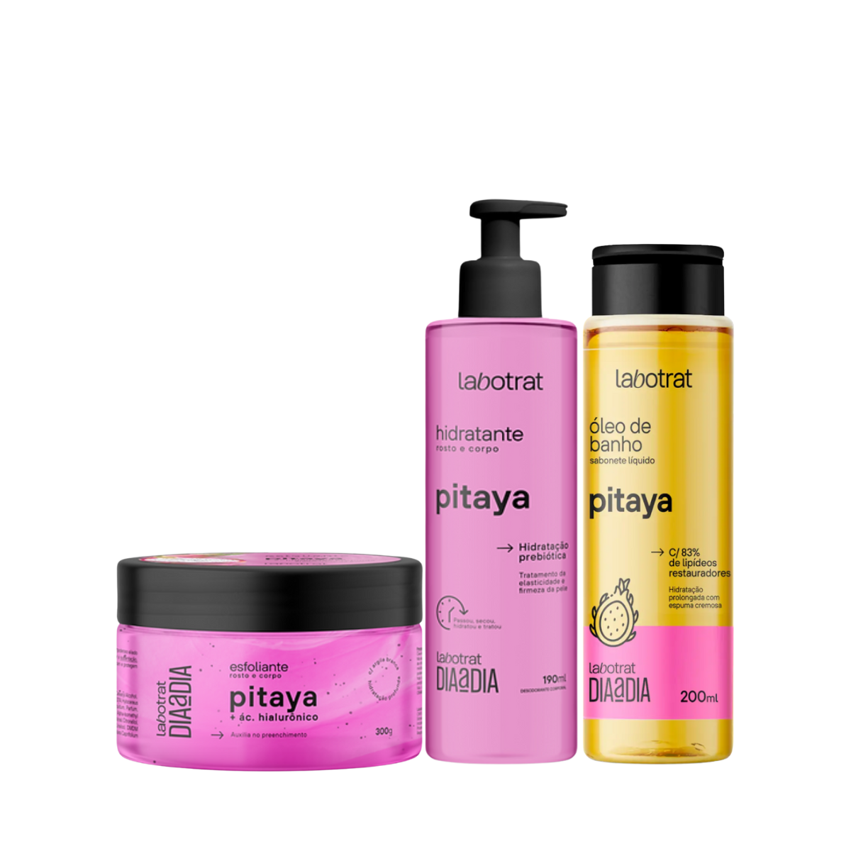 Labotrat Pitaya Esfoliante + Hidratante + Óleo de Banho