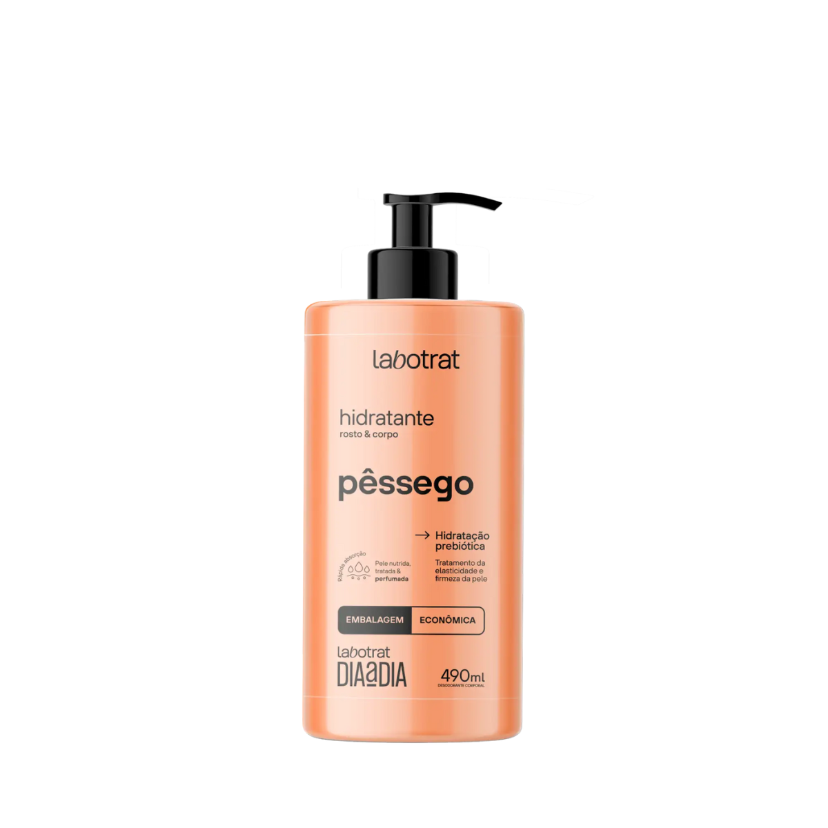 Labotrat Pessego Sabonete 490ml + Hidratante 490ml ÚNICO 3