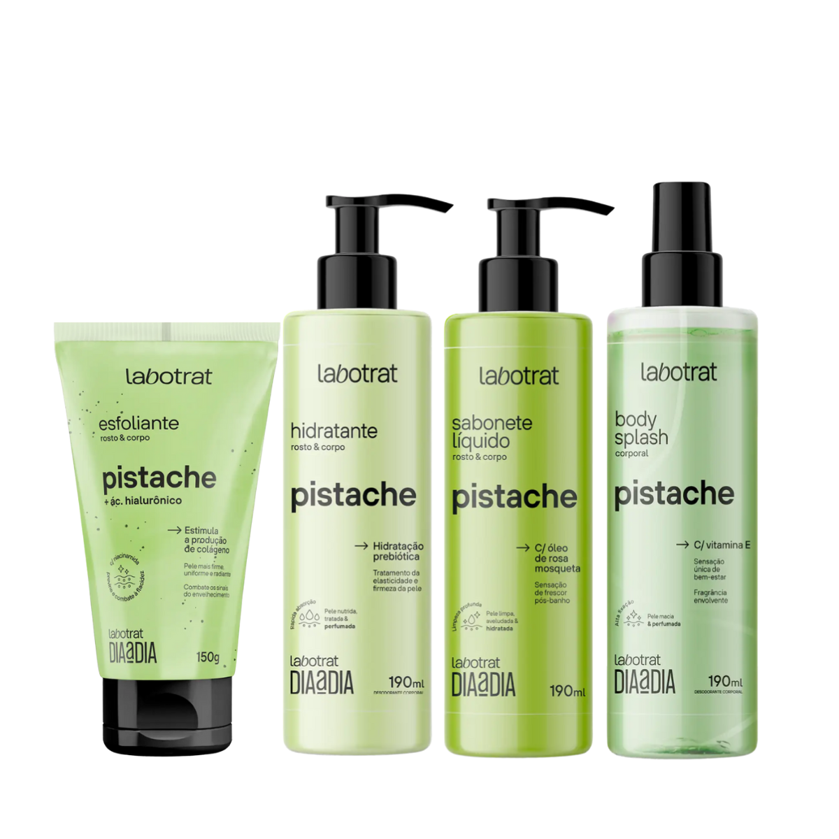 Labotrat Pistache Esfoliante 150ml + Hidratante + Sabonete + Body ÚNICO 2