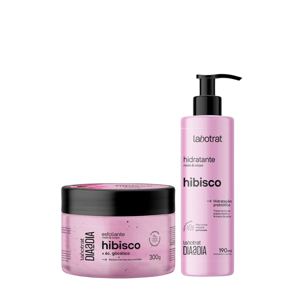 Labotrat Hibisco Esfoliante 300ml + Hidratante ÚNICO 1