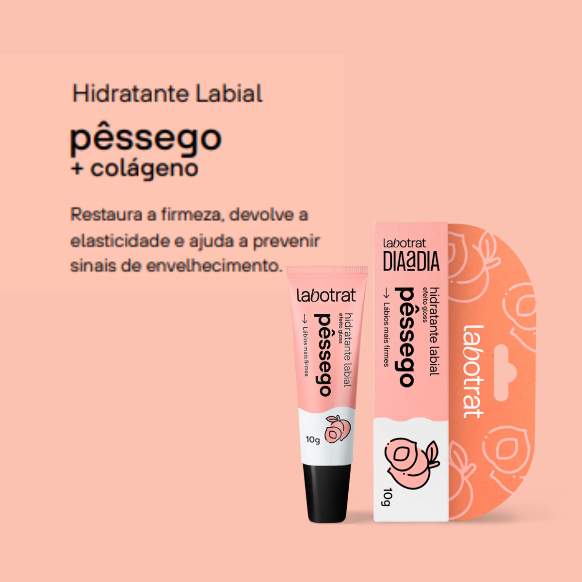 Labotrat Dia a Dia Pessego Hidratante Labial 10ml 10ml 2