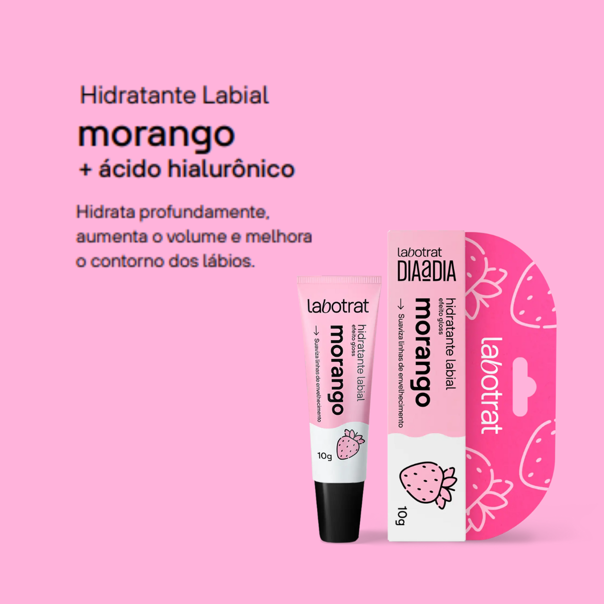 Labotrat Dia a Dia Morango Hidratante Labial 10ml 10g 2