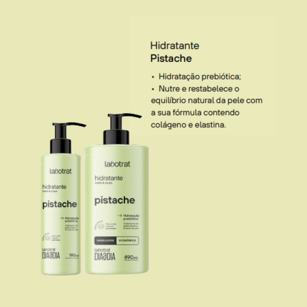 Labotrat Dia a Dia Pistache Hidratante Corporal 190ml 190ml 2