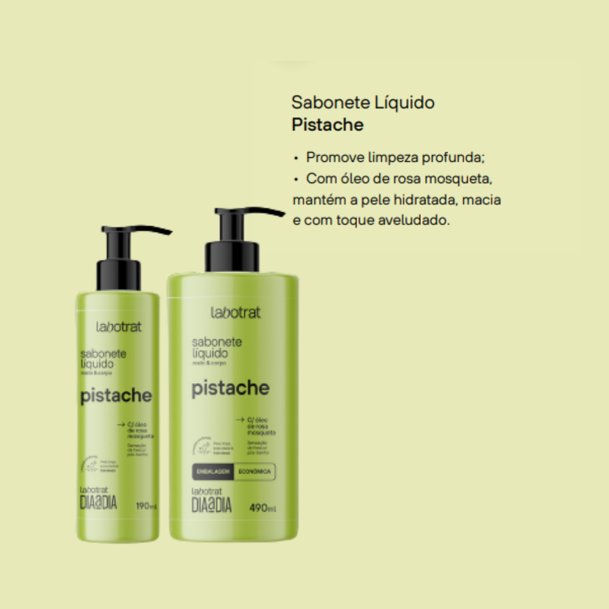Labotrat Dia a Dia Pistache Sabonete Líquido 190ml 190ml 2