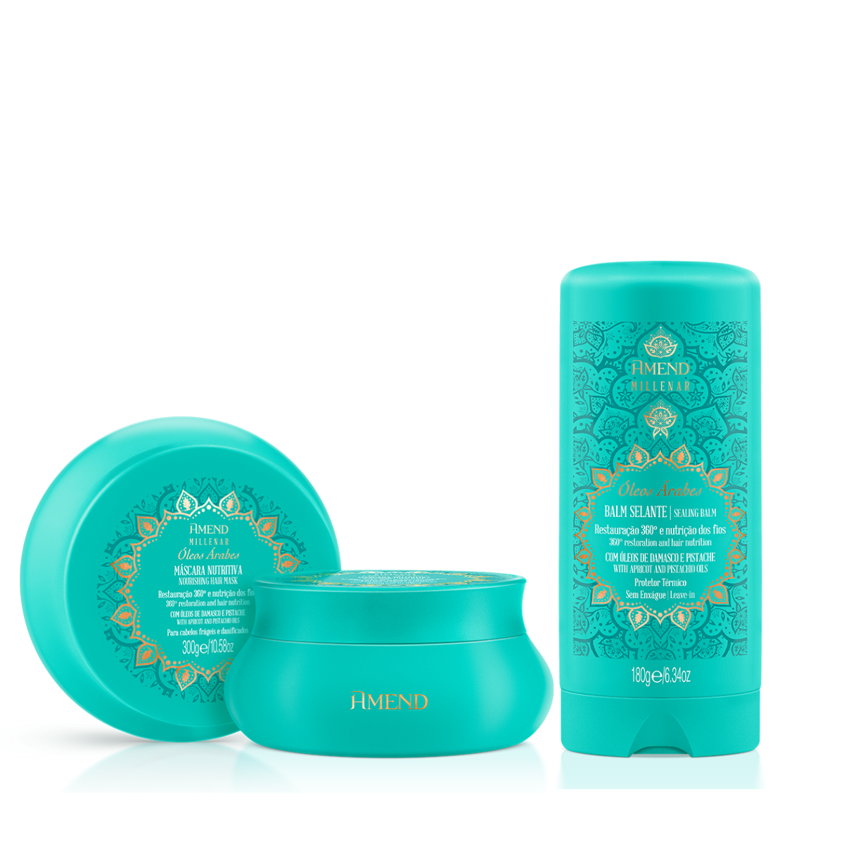 Amend Millenar Óleos Árabes Masc 300ml + Balm Selante 180ml
