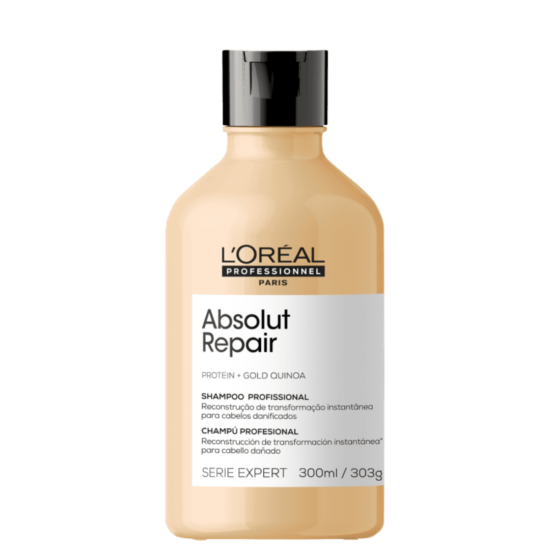 Loreal Abs Repair Gold Shampoo 300ml + Mascara 250ml + Óleo 90ml ÚNICO 2