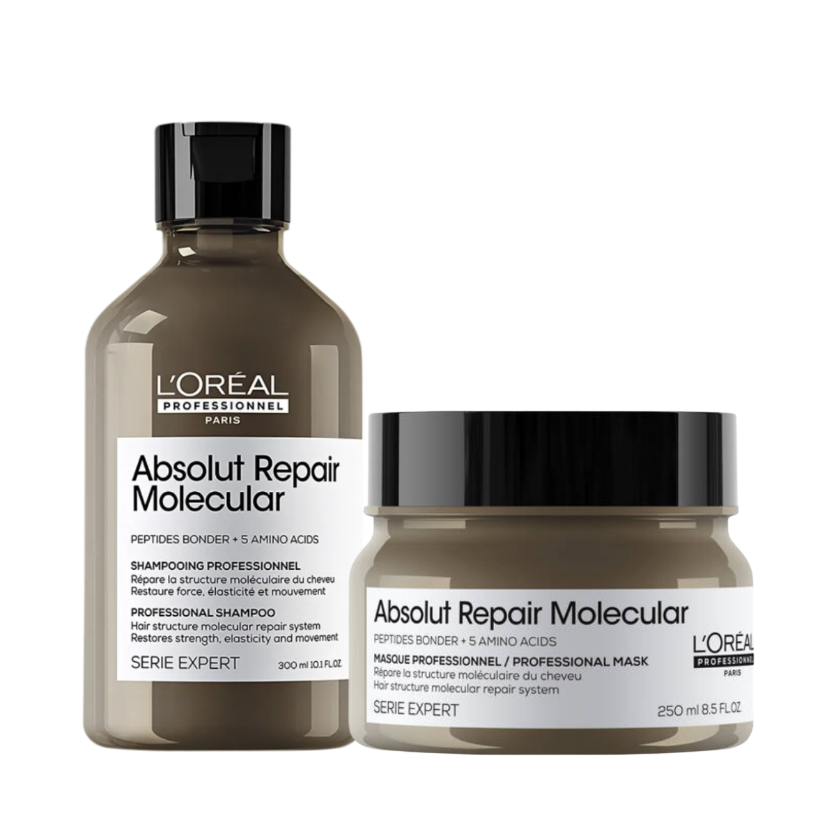 Loreal Absolut Repair Molecular Shampoo + Mascara 250ml