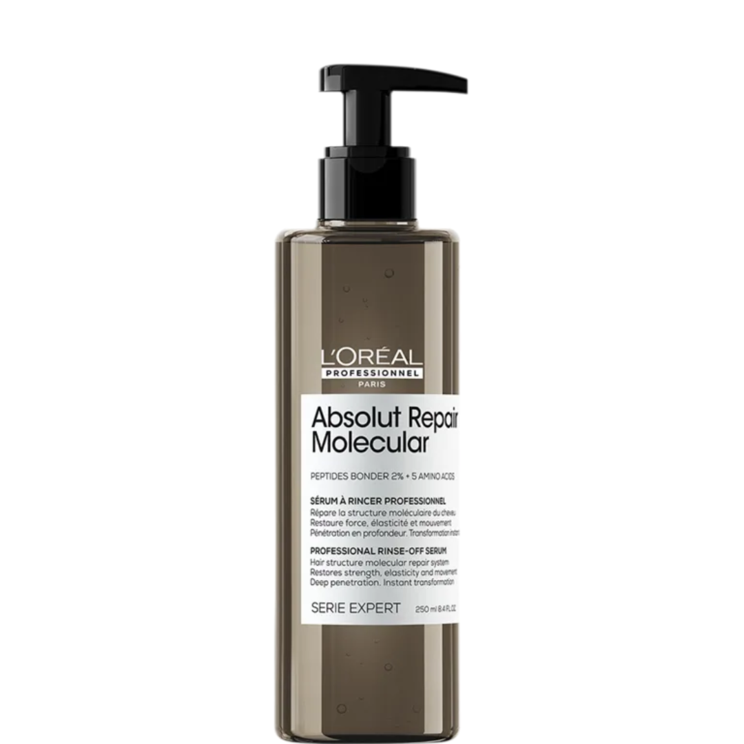 Loreal Absolut Repair Molecular Shampoo + Sérum + Mascara 250ml ÚNICO 3
