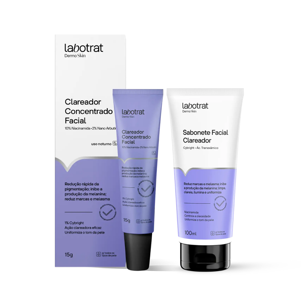 Labotrat Clareadora Sabonete Facial + Clareador Facial Concentrado