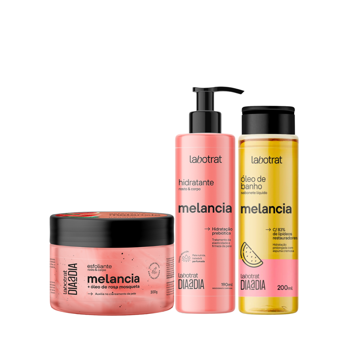 Labotrat Melancia Esfoliante + Hidratante + Óleo de Banho