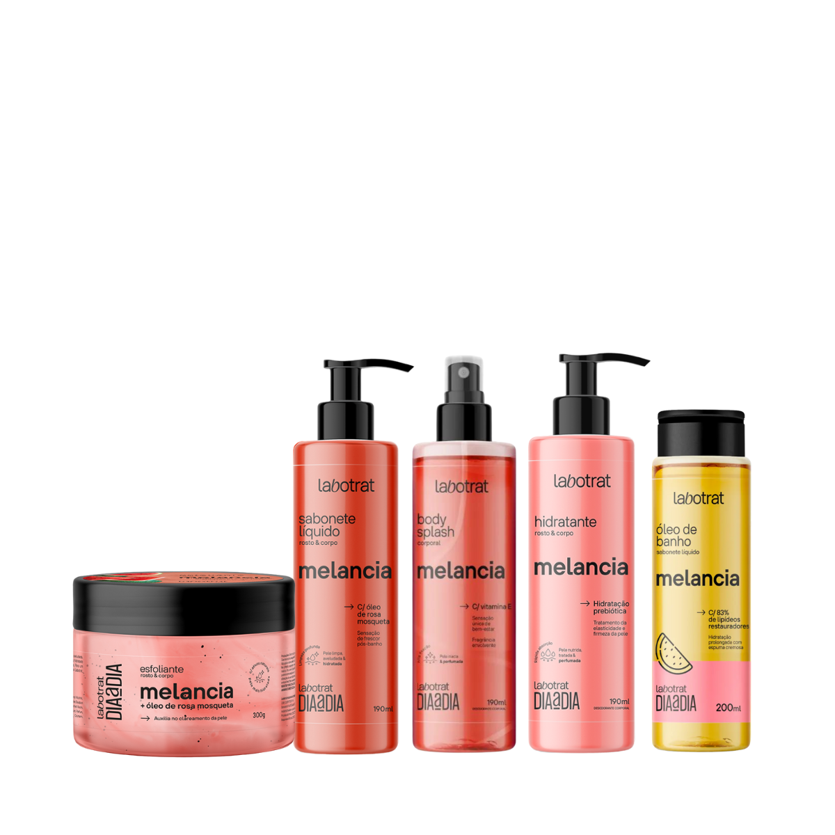 Labotrat Melancia Esfoliante + Hidratante + Sabonete + Body + Óleo de Banho