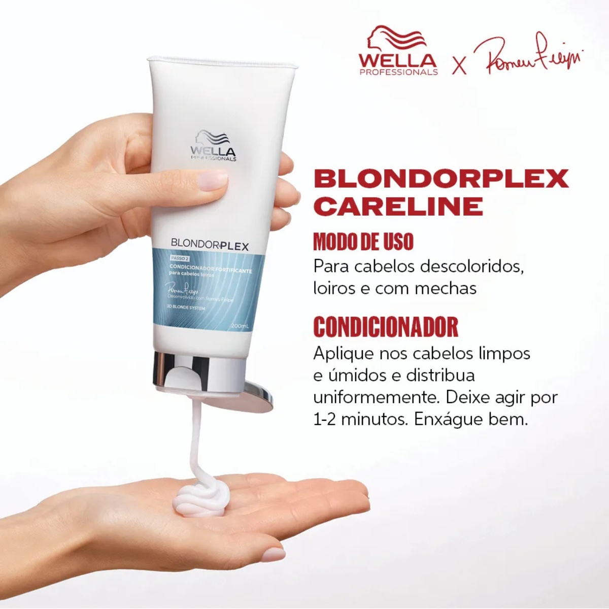 Wella BondorPlex Care Line Shampoo 250ml + Condicionador 200ml ÚNICO 2