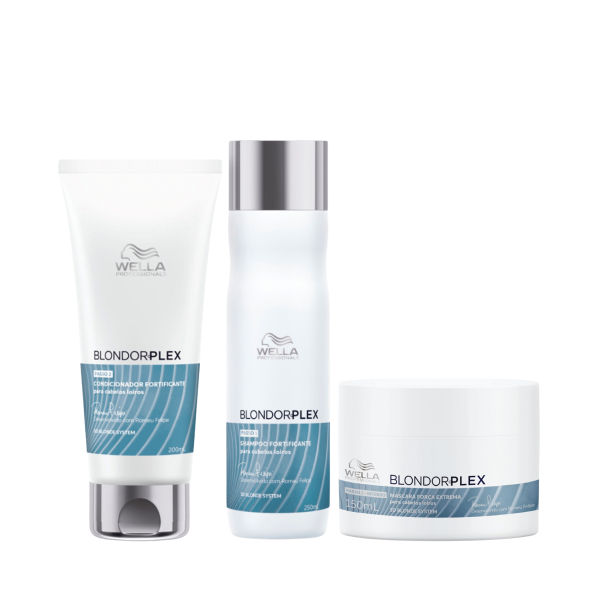 Wella BlondorPlex Care Line Sh 250ml + Cond 200ml + Masc 150ml