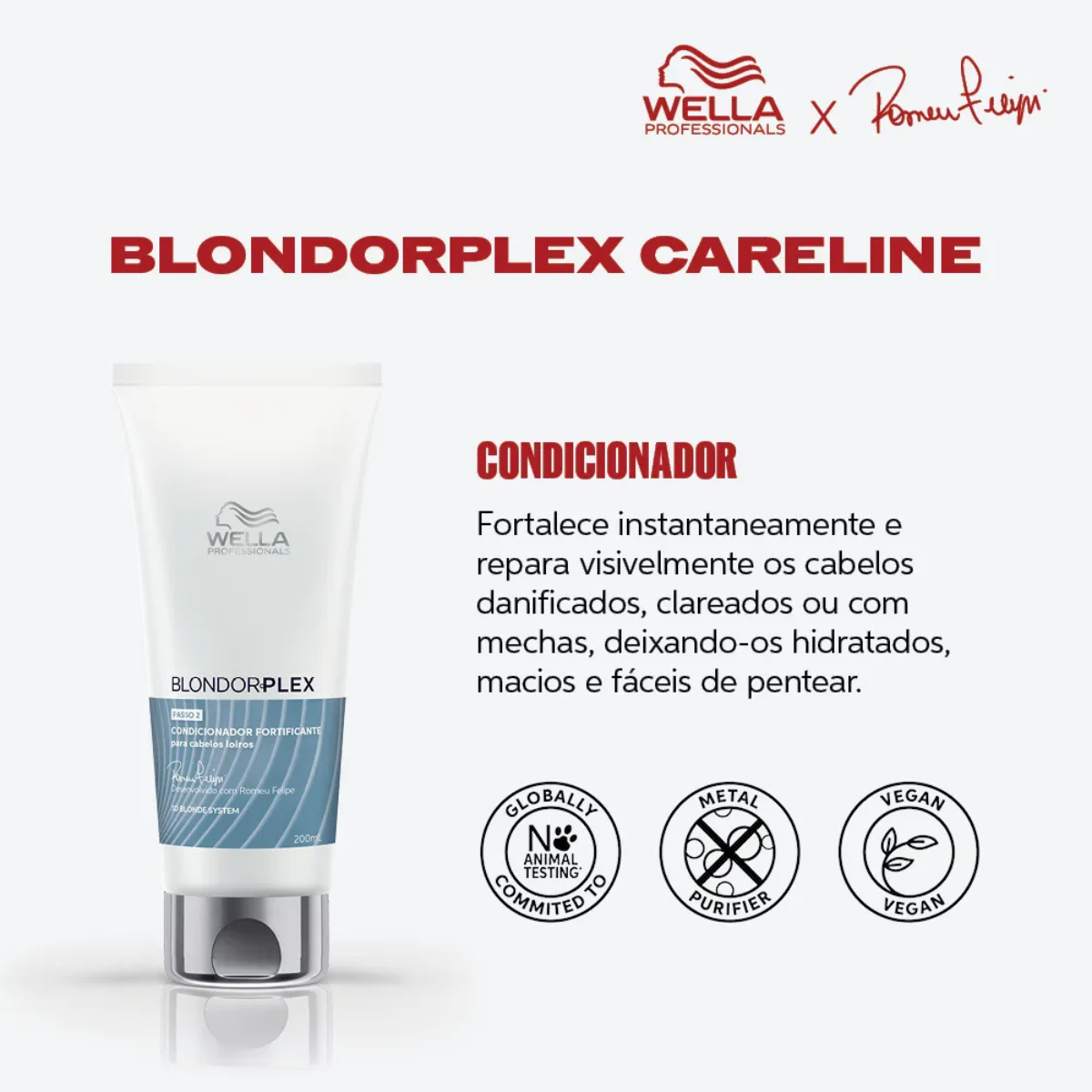 Wella BlondorPlex Care Line Sh 250ml + Cond 200ml + Masc 150ml + Óleo Light 100ml ÚNICO 3
