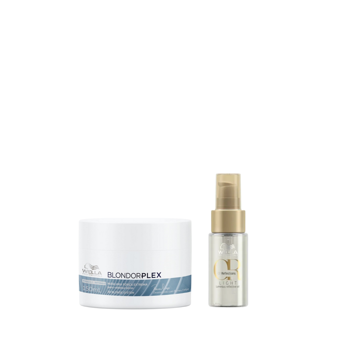 Wella BlondorPlex Care Line Masc 150ml + Óleo Light 30ml