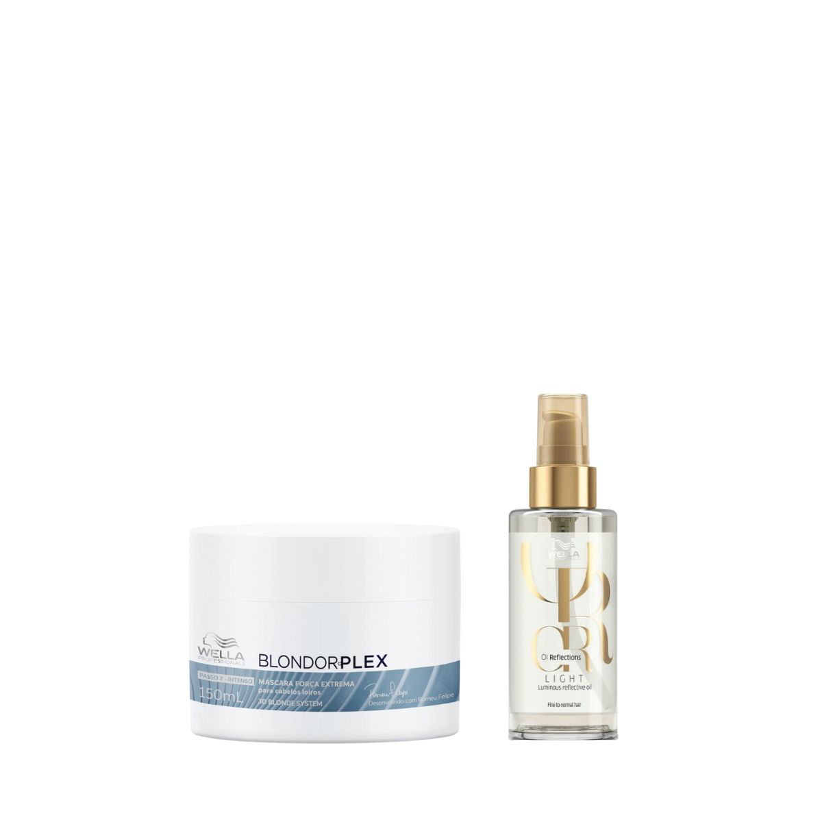 Wella BlondorPlex Care Line Masc 150ml + Óleo Light 100ml