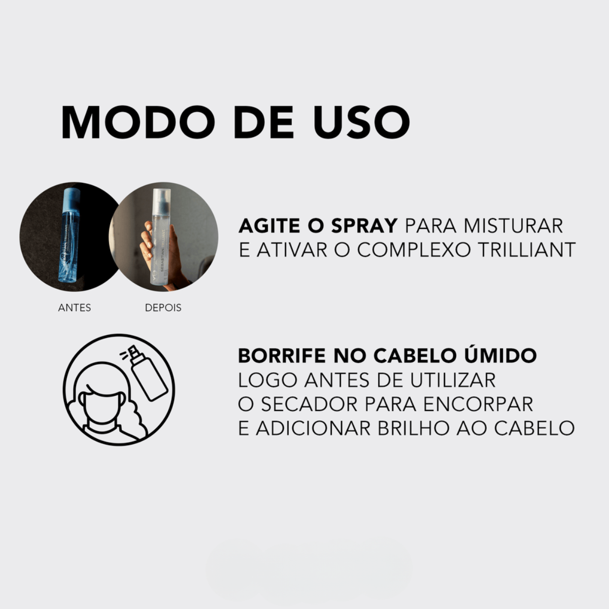 Sebastian Finalizadores Trilliant 150ml + Shine Define 200ml ÚNICO 3