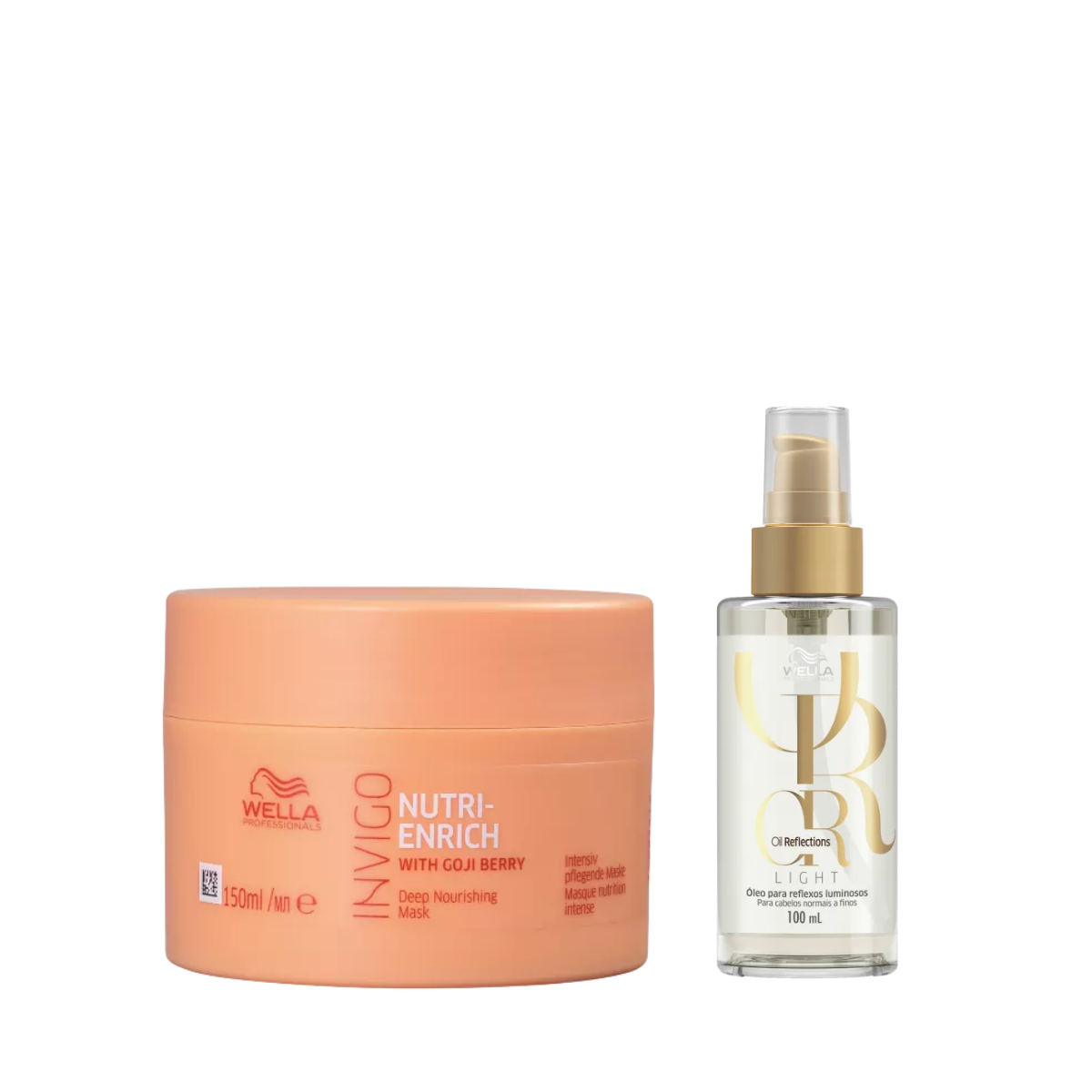 Wella Nutri-Enrich Masc 150ml + Óleo Light 100ml ÚNICO 2