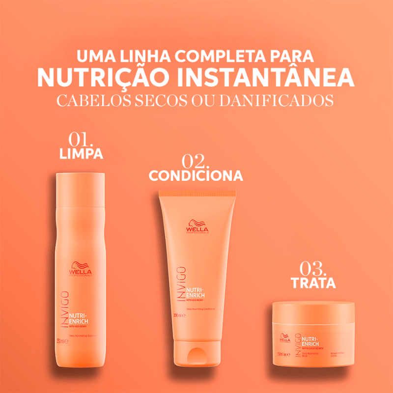 Wella Nutri-Enrich Masc 150ml + Óleo Light 30ml ÚNICO 2
