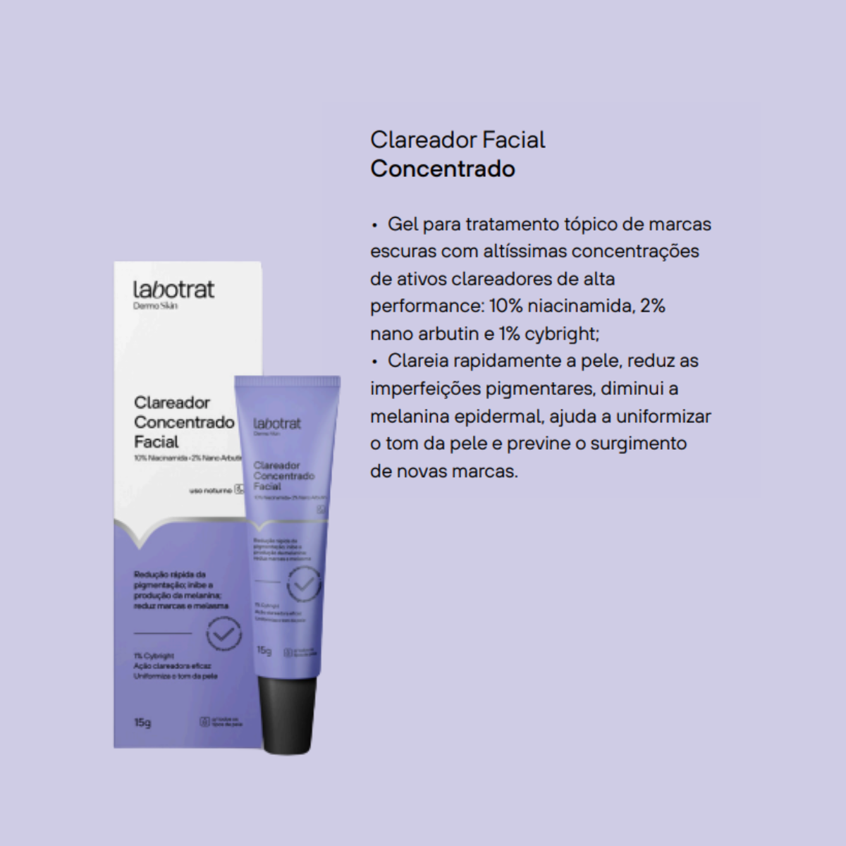 Labotrat Dermo Skin Clareadora Clareador Concentrado 15ml 15ml 2
